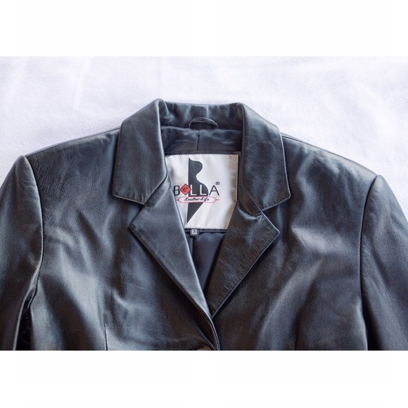 Genuine Leather Belted Walking Jacket - Picture 4 of 6